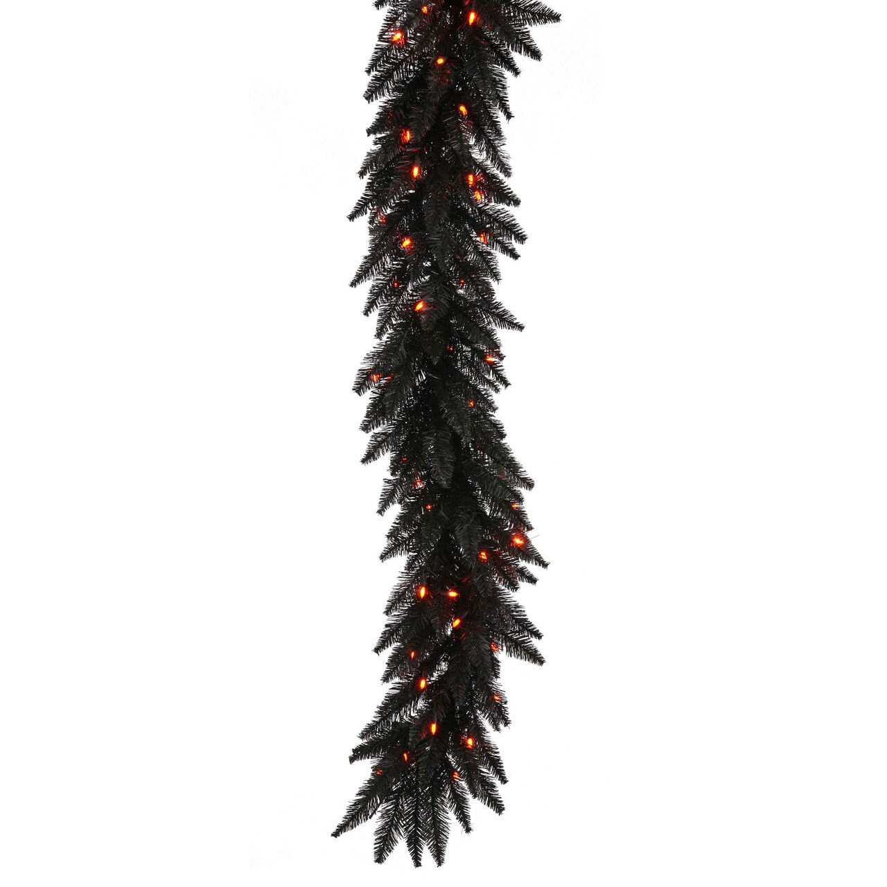 Vickerman 9'x14" Black Garland DL LED 100Org 250T - K162115LED